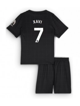 Tottenham Hotspur Xavi Simons #7 Replika Borta Kläder Barn 2025-26 Kortärmad (+ byxor)